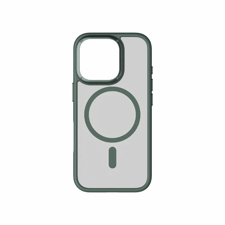 MOMAX CPAP24 For iPhone 16 Pro Case Compatible with MagSafe TPU+PC Matte Phone Cover - Green