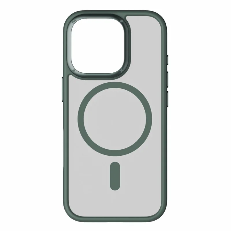 MOMAX CPAP24 For iPhone 16 Pro Max Case Compatible with MagSafe TPU+PC Matte Phone Cover - Green