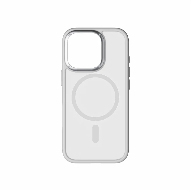 MOMAX CPAP24 Hülle für iPhone 16 Pro Max kompatibel mit MagSafe TPU+PC matter Telefonhülle - Hellgrau