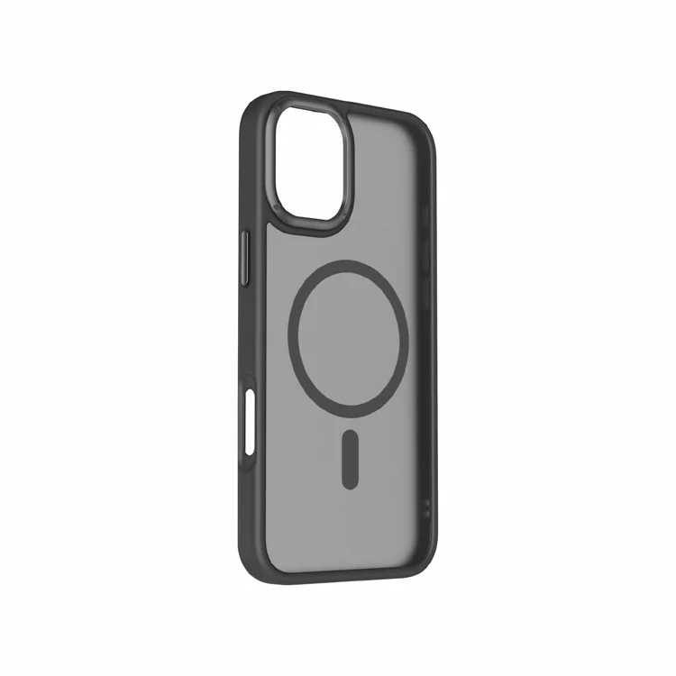 MOMAX CPAP24 For iPhone 16 Plus Case Compatible with MagSafe TPU+PC Matte Phone Cover - Black