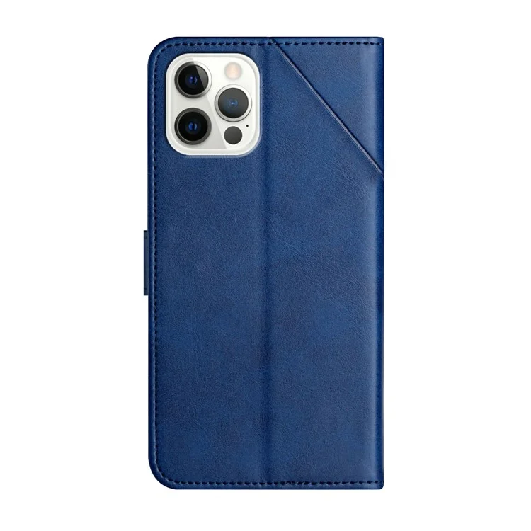 Для Iphone 16 Pro Leather Line Patter - Синий