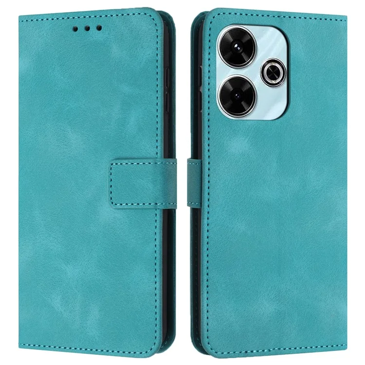 Para Xiaomi Redmi 13 5G / 13 4 g Case de Cuero Solid Color Willet Protective Telephone - Verde