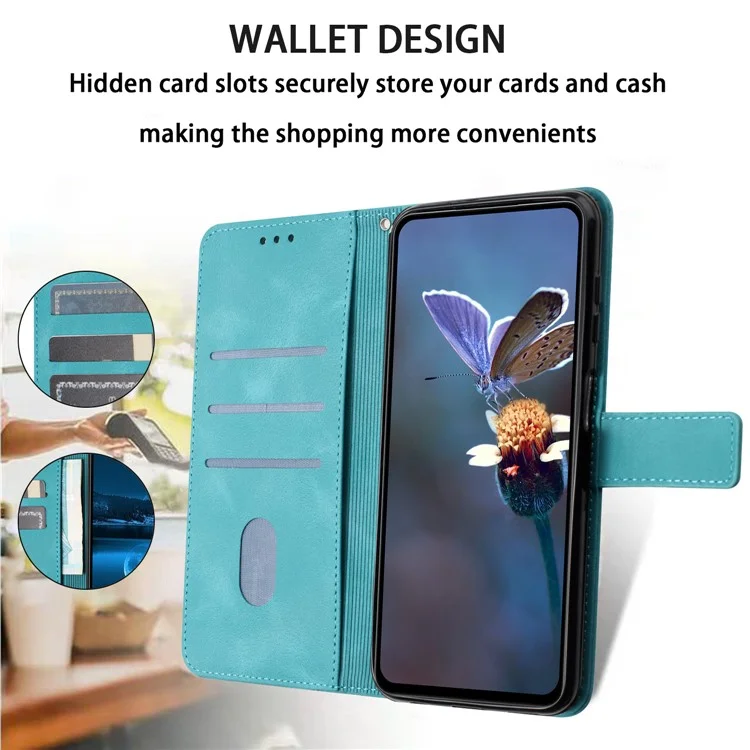 Для Iphone 16 Pro Case Triangle Imprindted Anti-scarch Phone Cover Covere - Зеленый