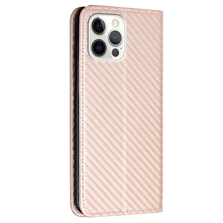 Para Iphone 16 Pro Max Case Flip Telep Cover Stand Fuerte Magnetic Cierre Magnetic - Oro Rosa