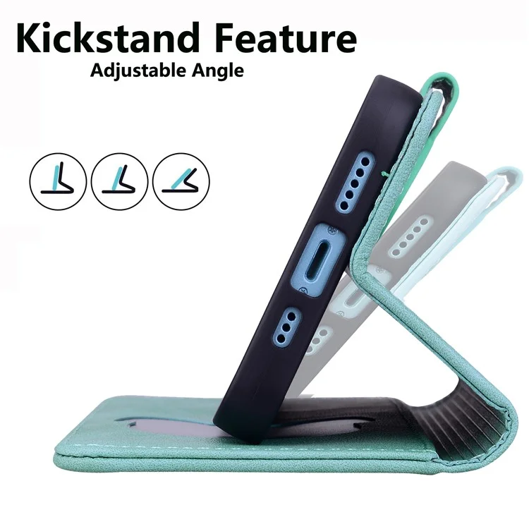 Für Xiaomi Redmi K70 Ultra Case Wallet Cat Muster Eingeprägter Leder -telefonabdeckung - Grün