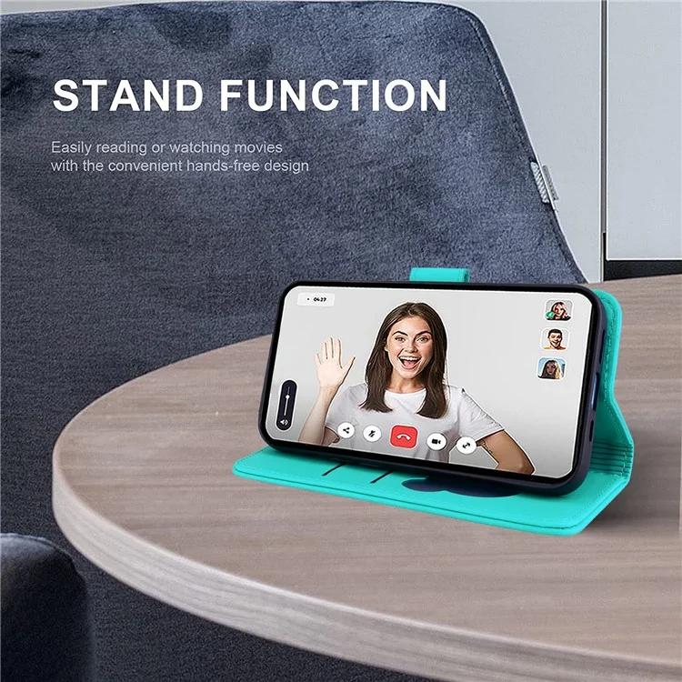 Per Samsung Galaxy A35 Case da Portafoglio da 5G Copertina di Telefono in Pelle Exprinted - Lake Blue