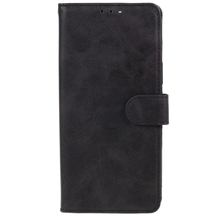 Para Motorola S50 Neo 5G / Moto G85 5G Case PU PU Billetera de Cuero Proporcionar Teléfono Textura de la Pantorrilla - Negro