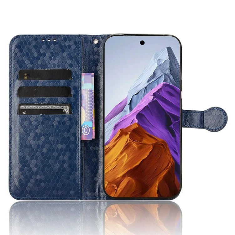 Для Google Pixel 9 / 9 Pro Wallet Case Dot Patter - Темно -синий