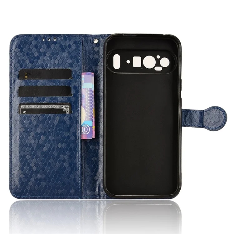 Для Google Pixel 9 / 9 Pro Wallet Case Dot Patter - Темно -синий