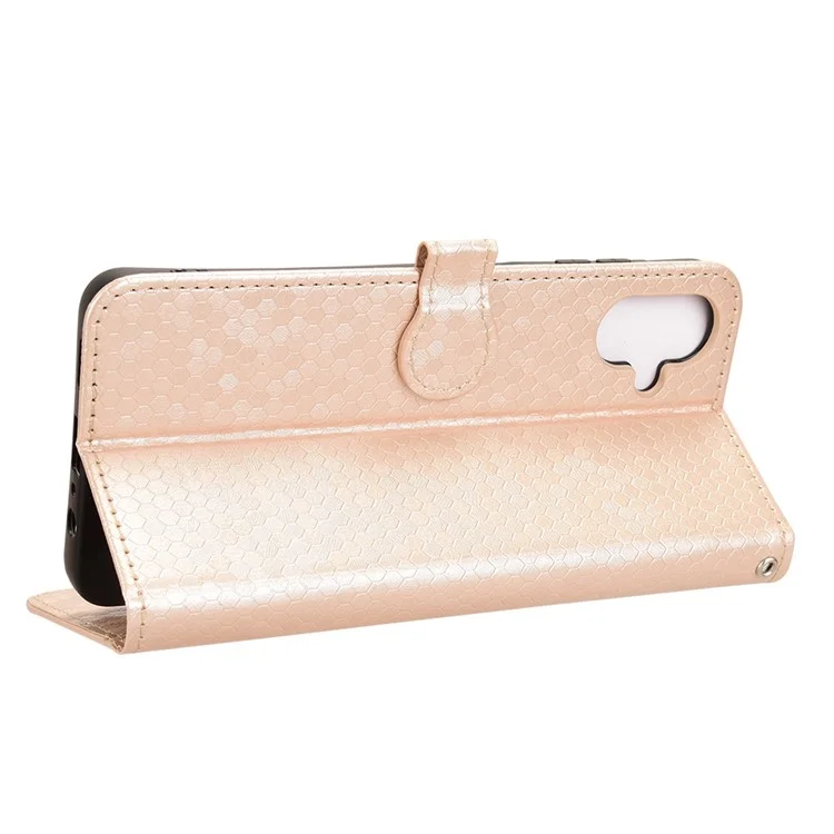 Für Samsung Galaxy A06 Wallet Case Dot Muster Abdruck PU Leder Telefonabdeckung - Roségold