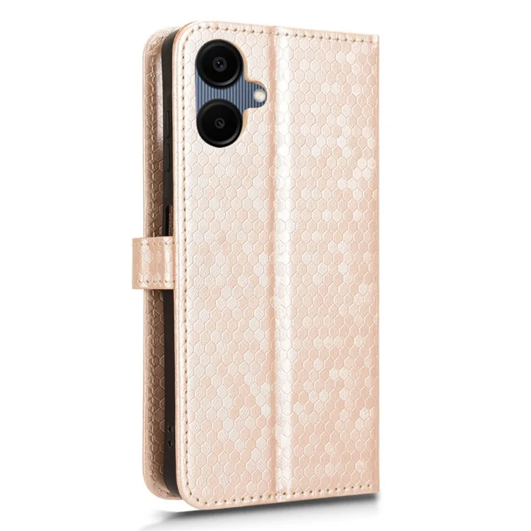 Für Samsung Galaxy A06 Wallet Case Dot Muster Abdruck PU Leder Telefonabdeckung - Roségold