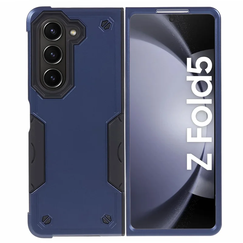 For Samsung Galaxy Z Fold6 5G Case Hybrid Drop Protection PC+TPU Phone Cover - Blue
