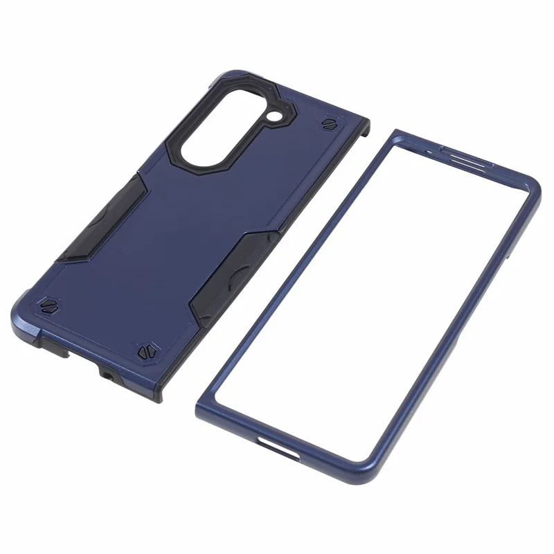 For Samsung Galaxy Z Fold6 5G Case Hybrid Drop Protection PC+TPU Phone Cover - Blue
