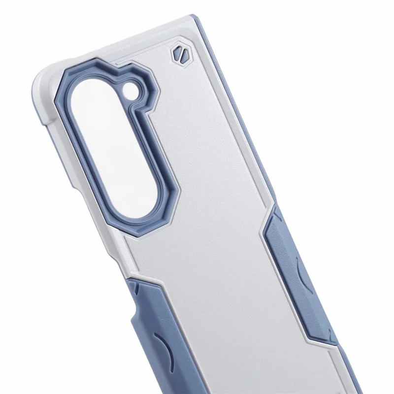 Pour Samsung Galaxy Z Fold6 5G Case Hybrid Drop Protection pc + Tpu Téléphone - Blanc