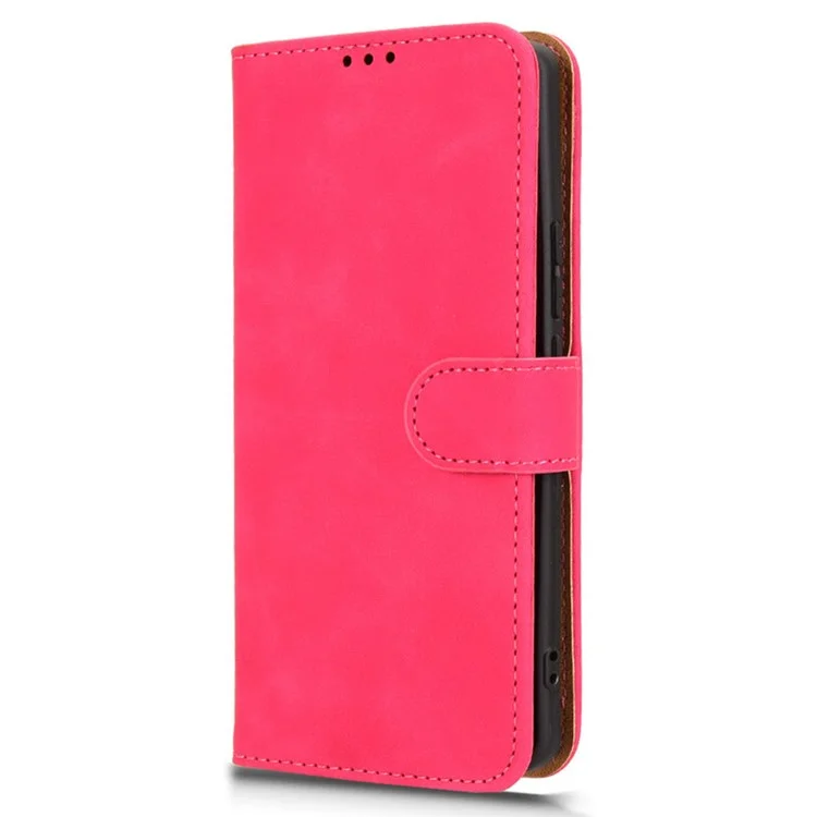 For TECNO Spark 20 Pro 5G Leather Case Skin-Feel Anti-Drop Wallet Flip Phone Cover - Rose