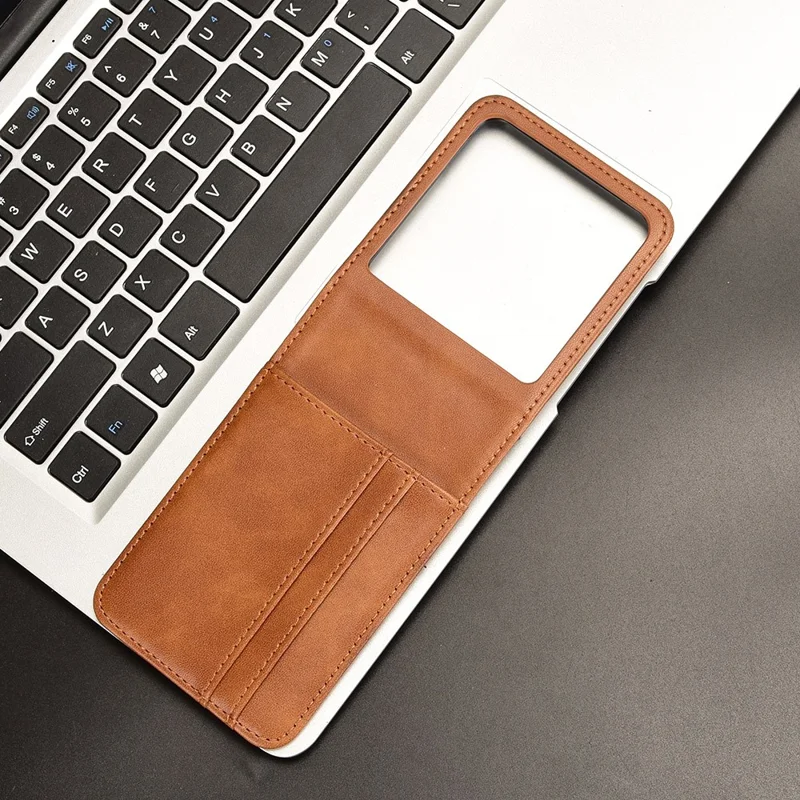 Wallet Case For Motorola Razr 70 / 60 / 50 5G / Razr 2026 / 2025 / 2024 Shockproof Leather Phone Cover - Brown