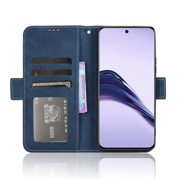 Para Realme 13 Pro+ 5G / 13 Pro 5G Case de Cuero Tapa de la Billetera Con Múltiples Ranuras Para Tarjetas - Azul