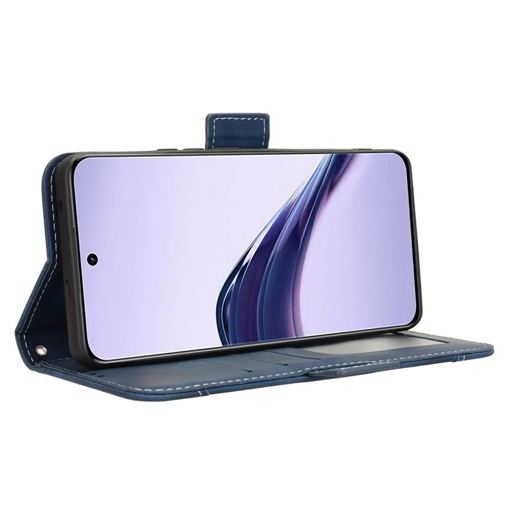 Para Realme 13 Pro+ 5G / 13 Pro 5G Case de Cuero Tapa de la Billetera Con Múltiples Ranuras Para Tarjetas - Azul