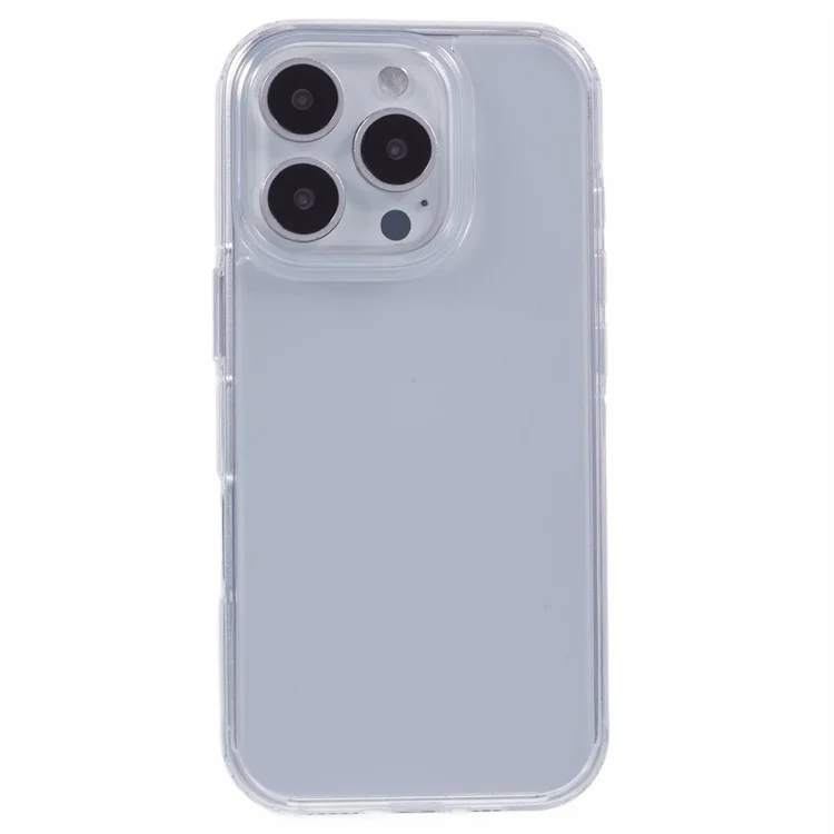 Niveau x Pour Iphone 16 Pro Max Case Anti-Scratch pc + Tpu Matte Couverture - Transparent