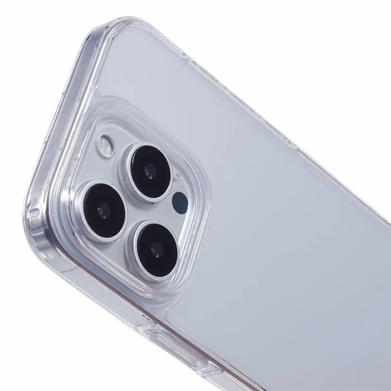 Niveau x Pour Iphone 16 Pro Max Case Anti-Scratch pc + Tpu Matte Couverture - Transparent