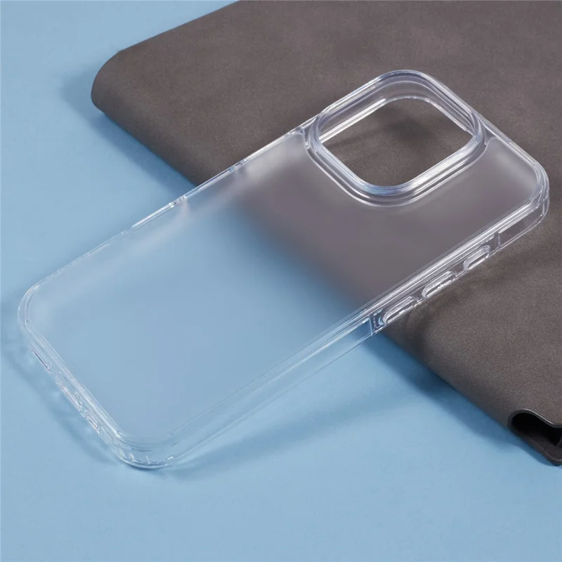 Niveau x Pour Iphone 16 Pro Max Case Anti-Scratch pc + Tpu Matte Couverture - Transparent