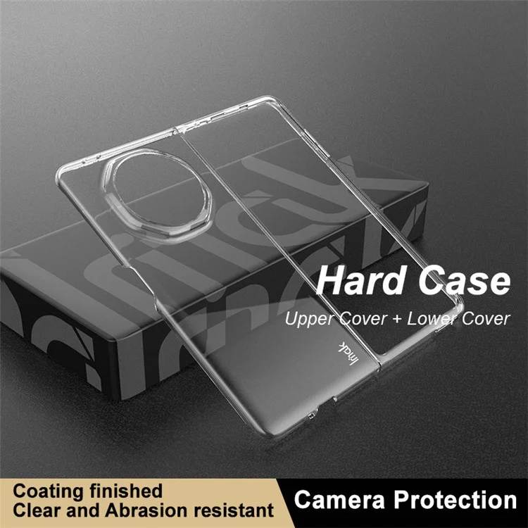Coque de téléphone IMAK Crystal Case II Pro pour Honor Magic V3 5G, Coque en PC transparent pour téléphone, Conception en deux pièces