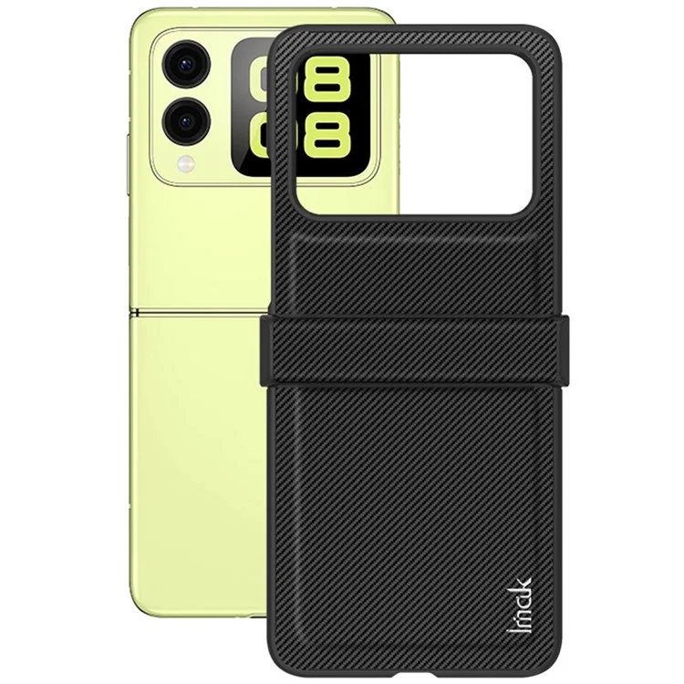 IMAK Ruiyi Series para Huawei nova Flip 5G Case Fibra de Carbono Couro+PC Capa de Telefone