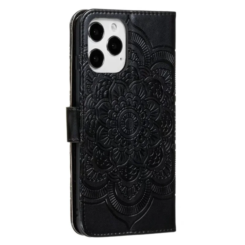 Для Iphone 16 Pro Case Cute Leather Mandala. - Черный