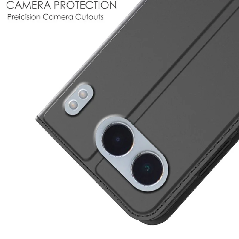Per OnePlus Nord 4 Case PU Leather Phone Cover con Porta Carte Supporto Chiusura Magnetica - Nero