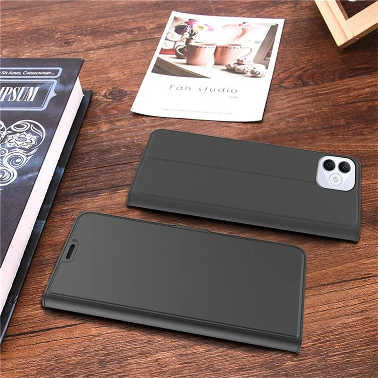 For Honor X60i 5G Capa Resistente a Choques Capa de Telefone de Couro TPU Internal - Preto