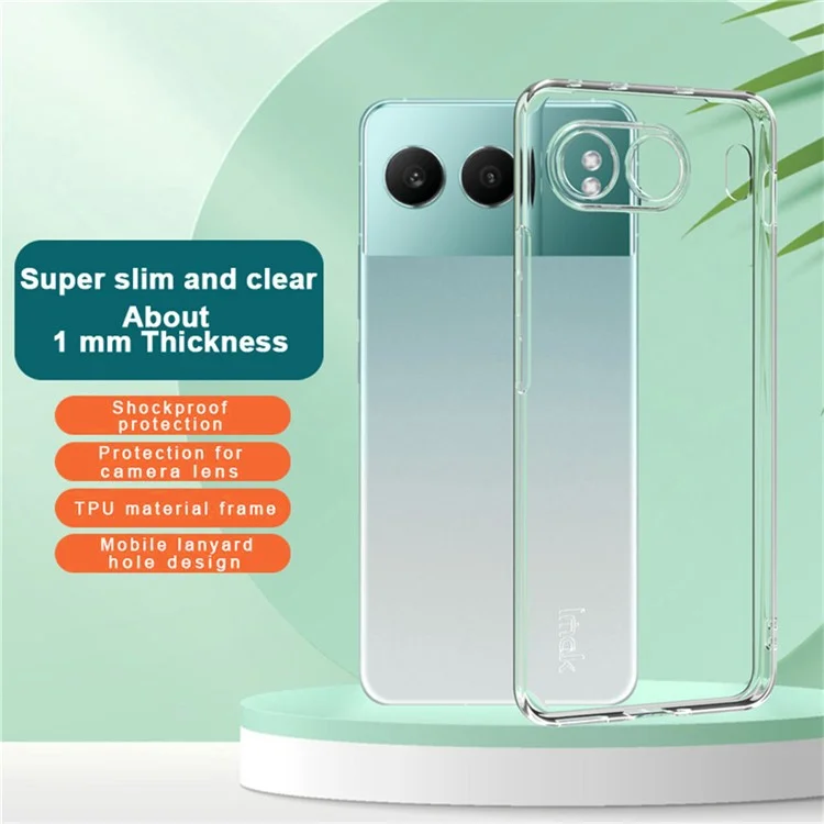 IMAK UX-5 Series per OnePlus Nord 4 Case Ultra Sottile Anti-Graffio Chiaro Cover Telefono TPU