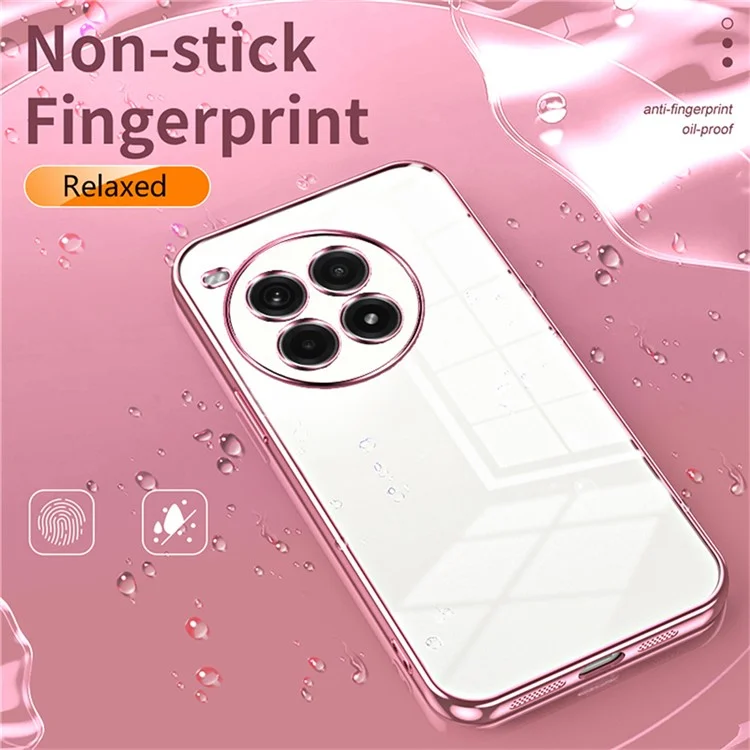 Für OnePlus Ace 3 Pro 5G Case Electroplating Frame Soft TPU -telefonabdeckung - Rosa