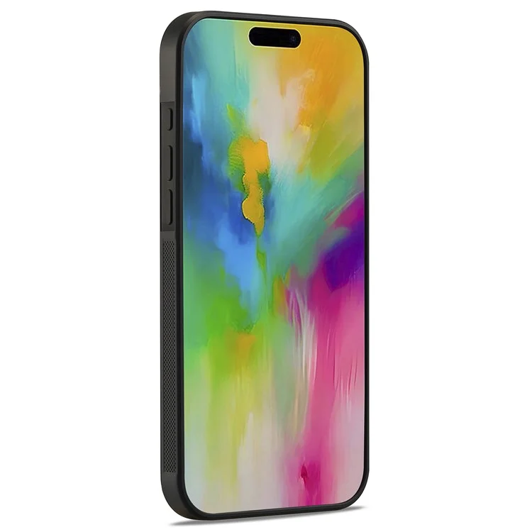 LC.IMEEKE Para iPhone 16 Pro Case Textura de fibra de carbono Cuero+TPU+EVA Funda de teléfono