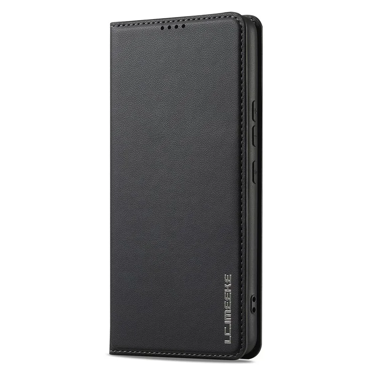LC.IMEEKE L1 Series for Xiaomi Redmi Note 12 Pro 4G / 11 Pro 5G (Qualcomm) / 11 Pro 4G (Mediatek) Case PU Leather Wallet Stand Phone Cover - Black
