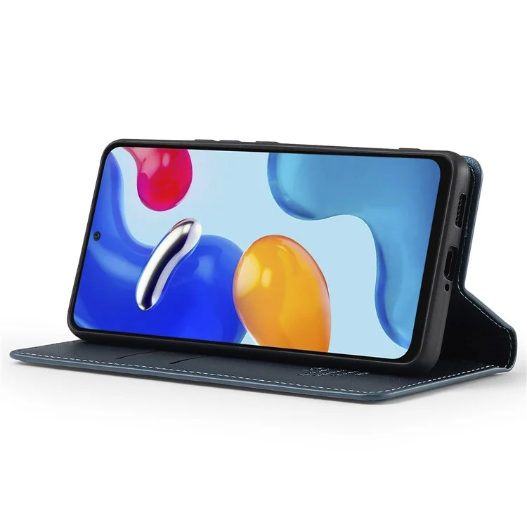 Lc. Serie Imeeke L1 Per Xiaomi Redmi Note 12S 4G / Nota 11S 4G / Nota 11 4G (Qualcomm) Case PU Coperchio Del Pafettore Per le Interno - Blu