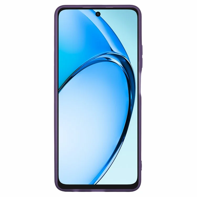 DKSM Series For Oppo A3x 5G Case Electroplated Camera Frame TPU Phone Cover - Transparent Purple