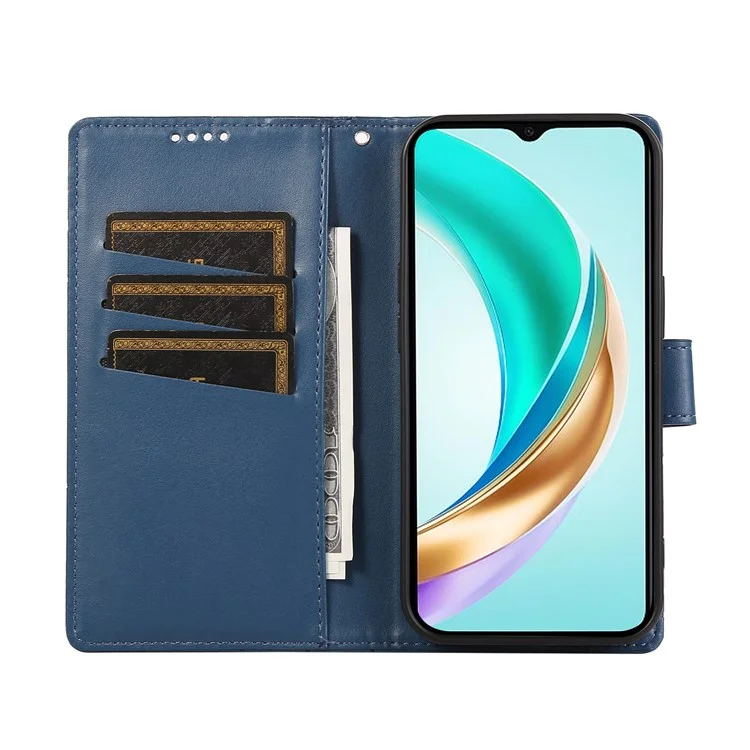 DF-06 Para Honra X60i 5G Case Casa Capa Linha Linha de Linha de Correta de Calura - Azul