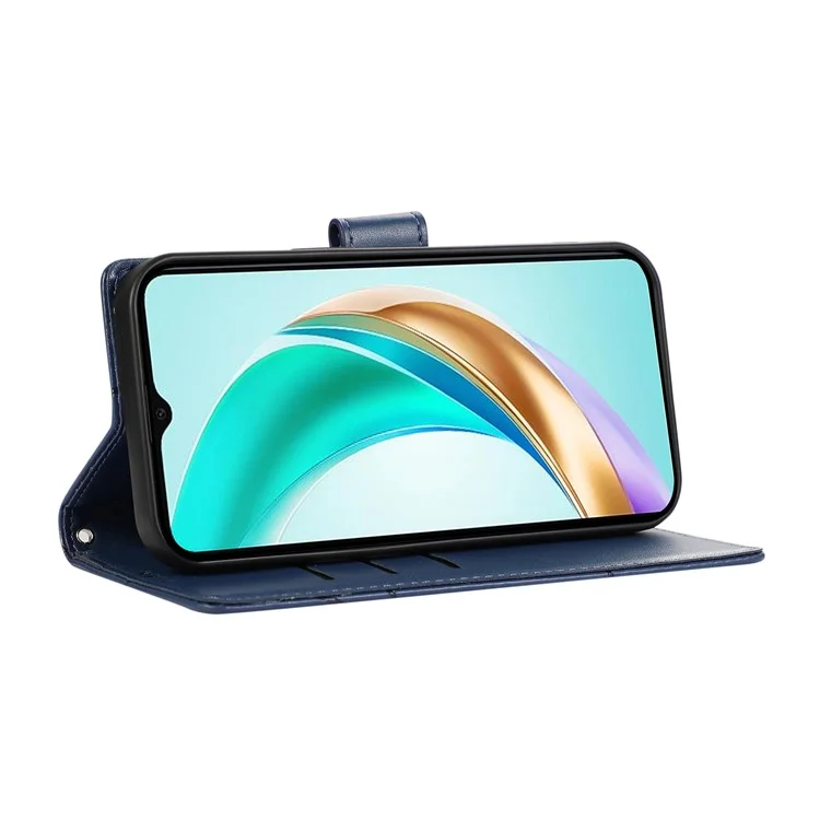 DF-06 Para Honra X60i 5G Case Casa Capa Linha Linha de Linha de Correta de Calura - Azul