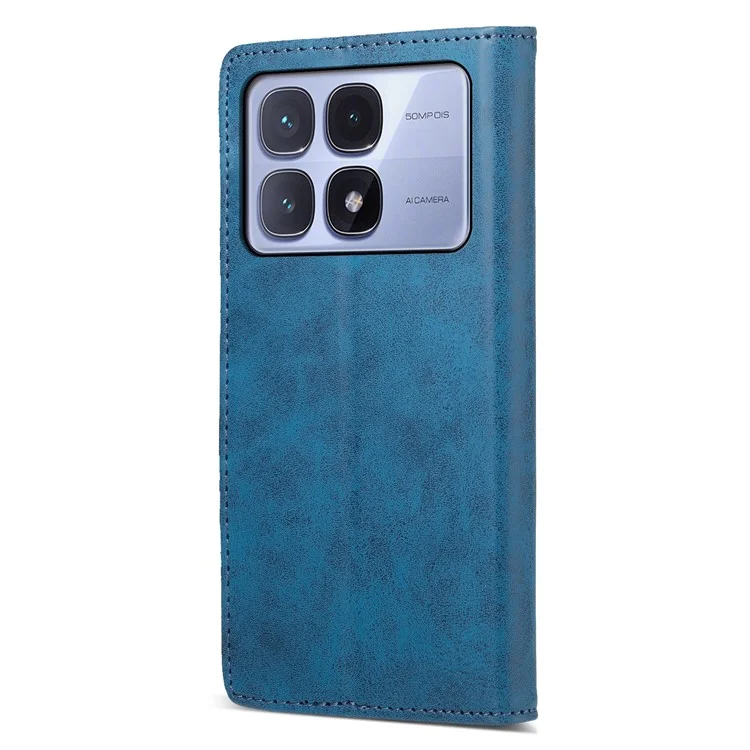 DF-05 Para Xiaomi Redmi K70 Ultra Wallet Case Rfid Bloqueo PU Cubierta de Teléfono de Cuero - Azul