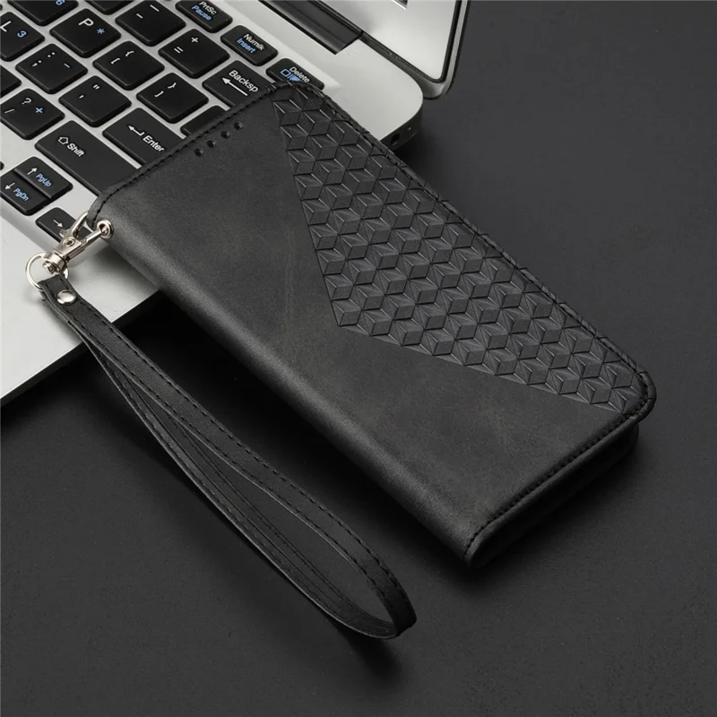 Para Xiaomi Redmi K70 Ultra Case Toced de Terneros PU Cubierta de Teléfono Con Billetera - Negro