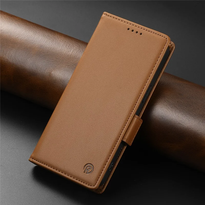 DF-010 For Xiaomi Redmi K70 Ultra Stand Case PU Leather Wallet Phone Cover - Brown