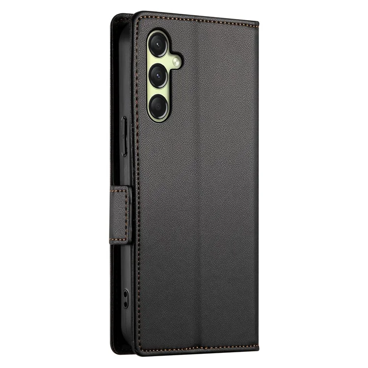 DF-010 Pour Samsung Galaxy A16 Stand Case pu Leather Wallet Téléphone - Noir