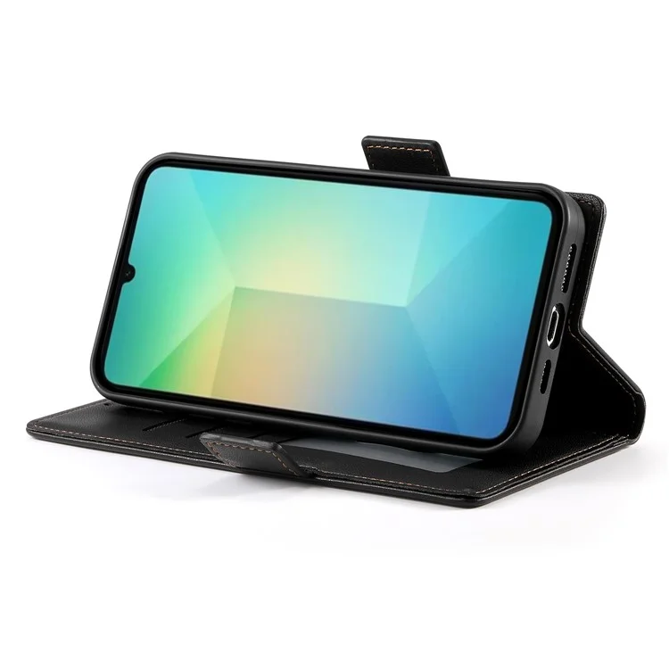 DF-010 Pour Samsung Galaxy A06 Stand Case pu Leather Wallet Téléphone - Noir