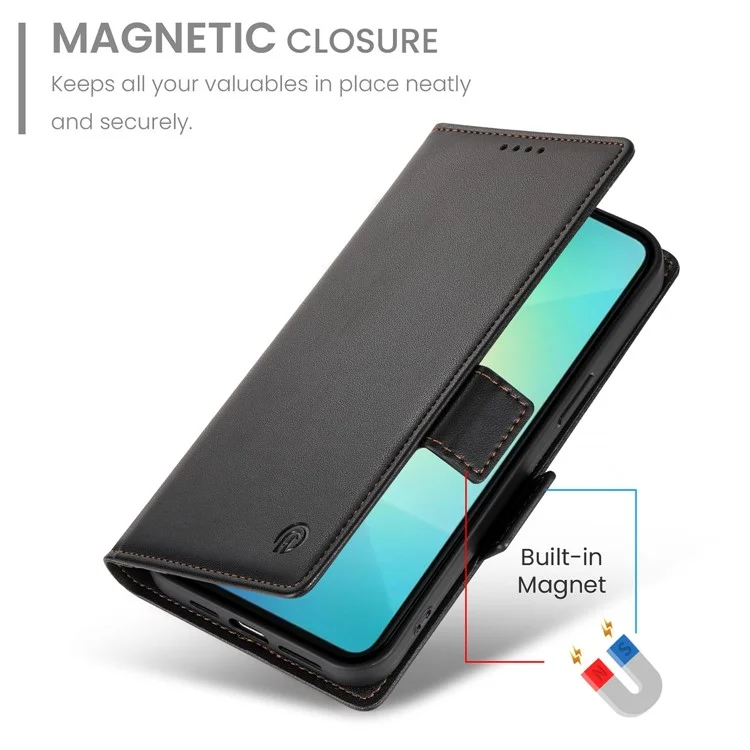 DF-010 Pour Samsung Galaxy A06 Stand Case pu Leather Wallet Téléphone - Noir