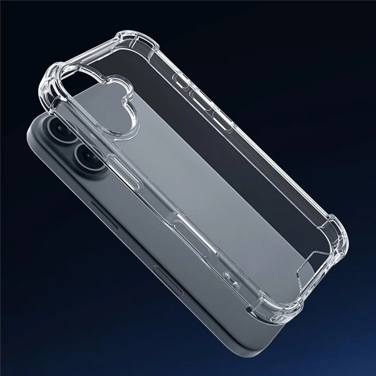 Für iPhone 16 Case verstärkte Ecken TPU-Rahmen + Acrylrücken Handyhülle