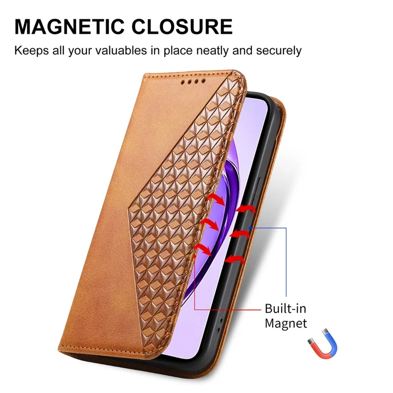 For Oppo A3 Pro (Global) 5G Case Calf Texture PU Leather Phone Cover with Wallet - Yellow