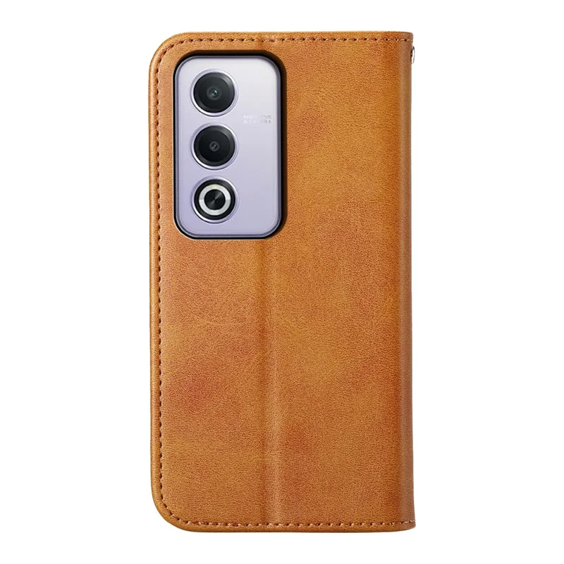 For Oppo A3 Pro (Global) 5G Case Calf Texture PU Leather Phone Cover with Wallet - Yellow