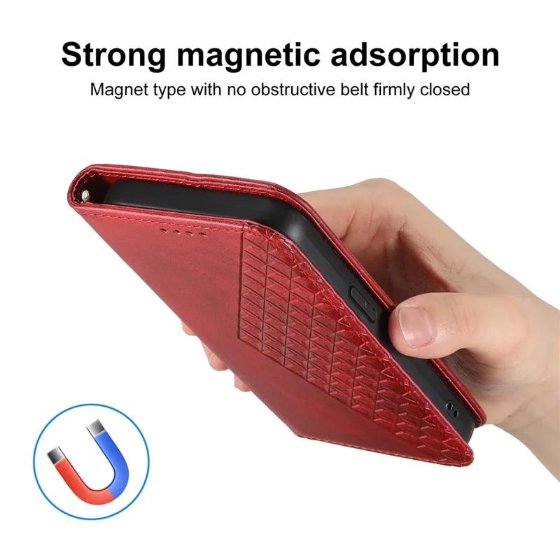 For Oppo A3 Pro (Global) 5G Case Calf Texture PU Leather Phone Cover with Wallet - Red