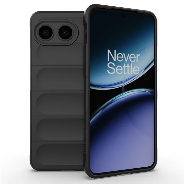 Для чехла OnePlus Nord 4 Anti-Drop Soft TPU Rugged Phone Back Cover - Black