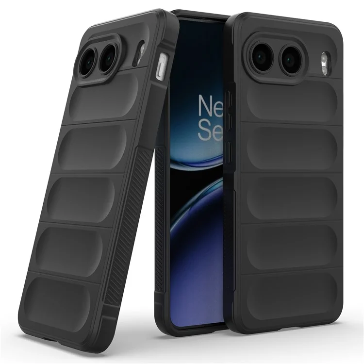 Для чехла OnePlus Nord 4 Anti-Drop Soft TPU Rugged Phone Back Cover - Black